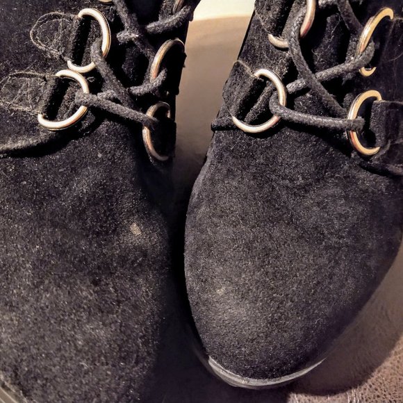 JUSTFAB HIGH WEDGE NICKI BOOTS - Picture 4 of 6